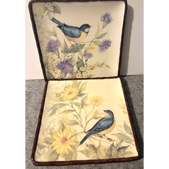 3 Celebrating Home Somerset Song  7" Square Plates by Susan Winget  # 2918 - Picture 2 of 3